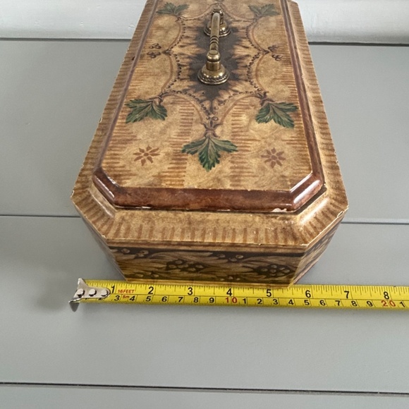 Vintage Art Deco Jewelry Box w/ Removable Lid - Picture 11 of 12